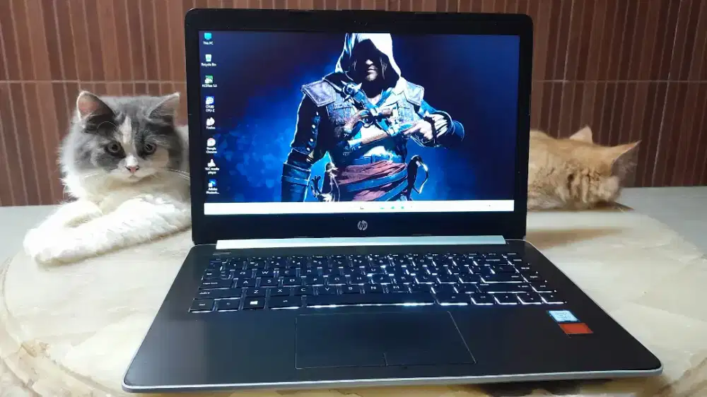 Laptop Hp core i3 Ram 8GB ssd 128GB HDD500GB Radeon R5 Backlight GEN 7