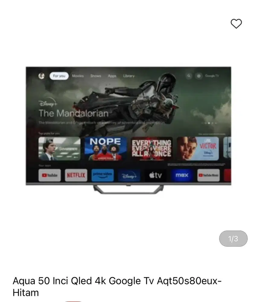 AQUA Google TV 50inci bisa cicilan syarat ktp
