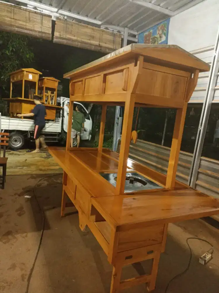 Gerobak Angkringan Bakso Mie Ayam PeceL Bubur Sate Martabak Ronde dlL