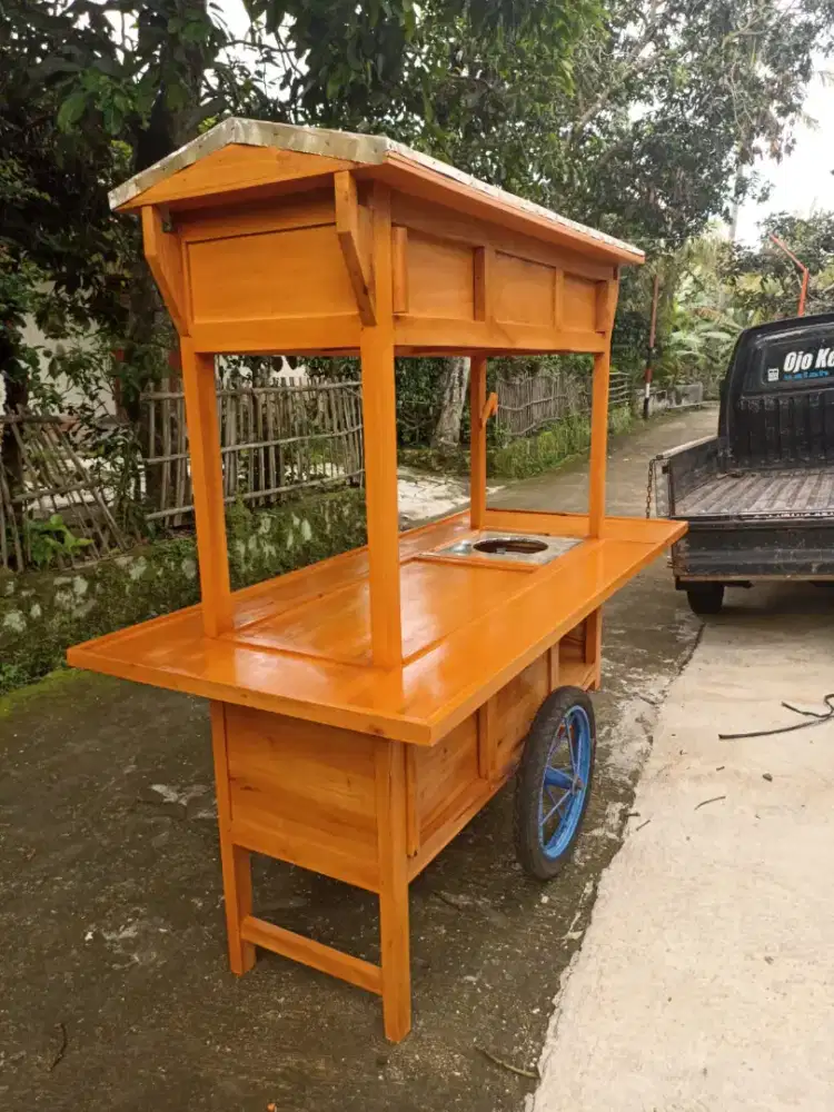 Gerobak Angkringan Bakso Mie Ayam PeceL Bubur Sate Martabak Ronde dlL