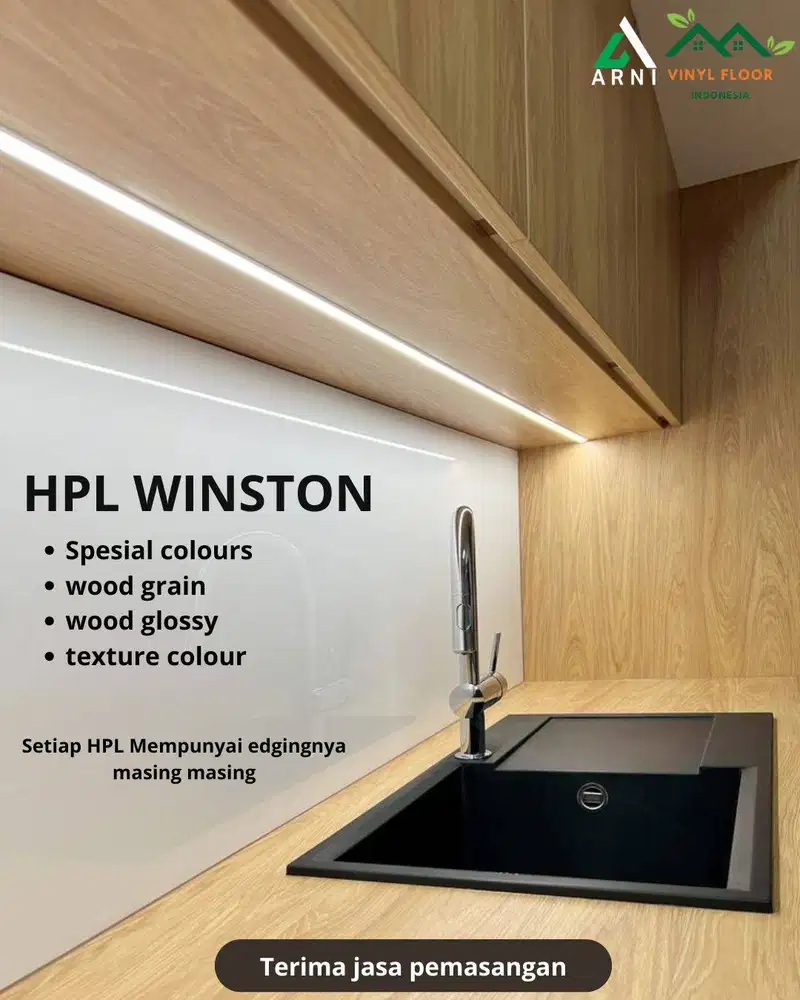 HPL Winston 122 x 244 wood glossy, wood grain