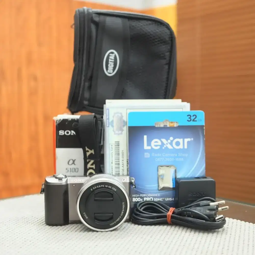 Sony A5100 Kit 16–50mm OSS Mulus Fullset SC Minim