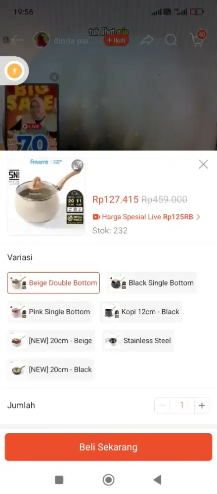 Panci susu gemoy freemir bonus spatula