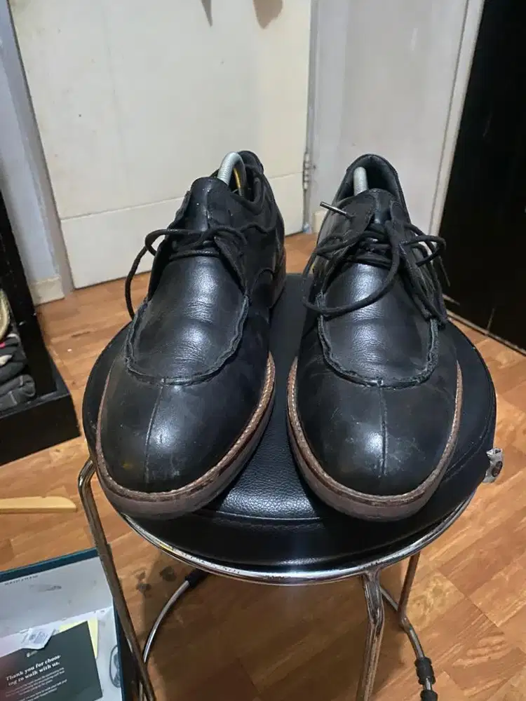 Sepatu Nappa Millano Black Derby – Size 44 (Second)