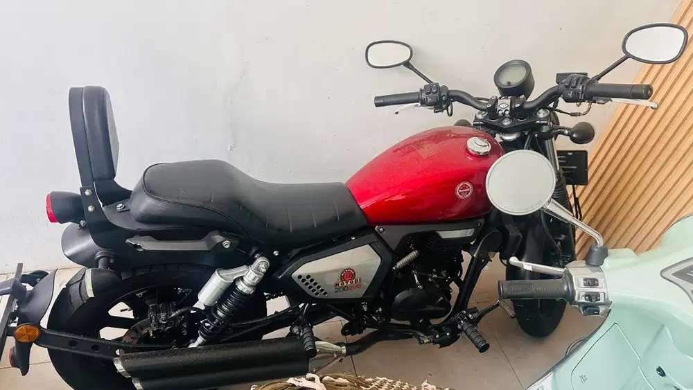 Benelli Motobi Evo 200 Tangki Merah 2019 KM Rendah