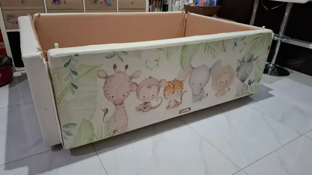 Bumperbed Antibacterial Safari Choco