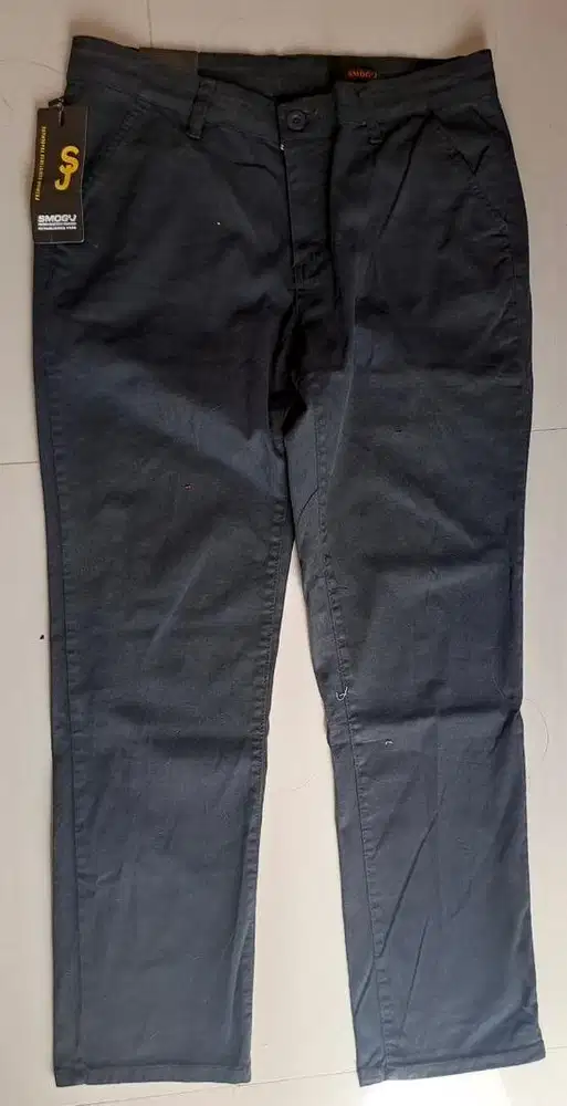 Celana Denim Jeans adem Hitam formal slimfit stretch melar SMOG'J 1978