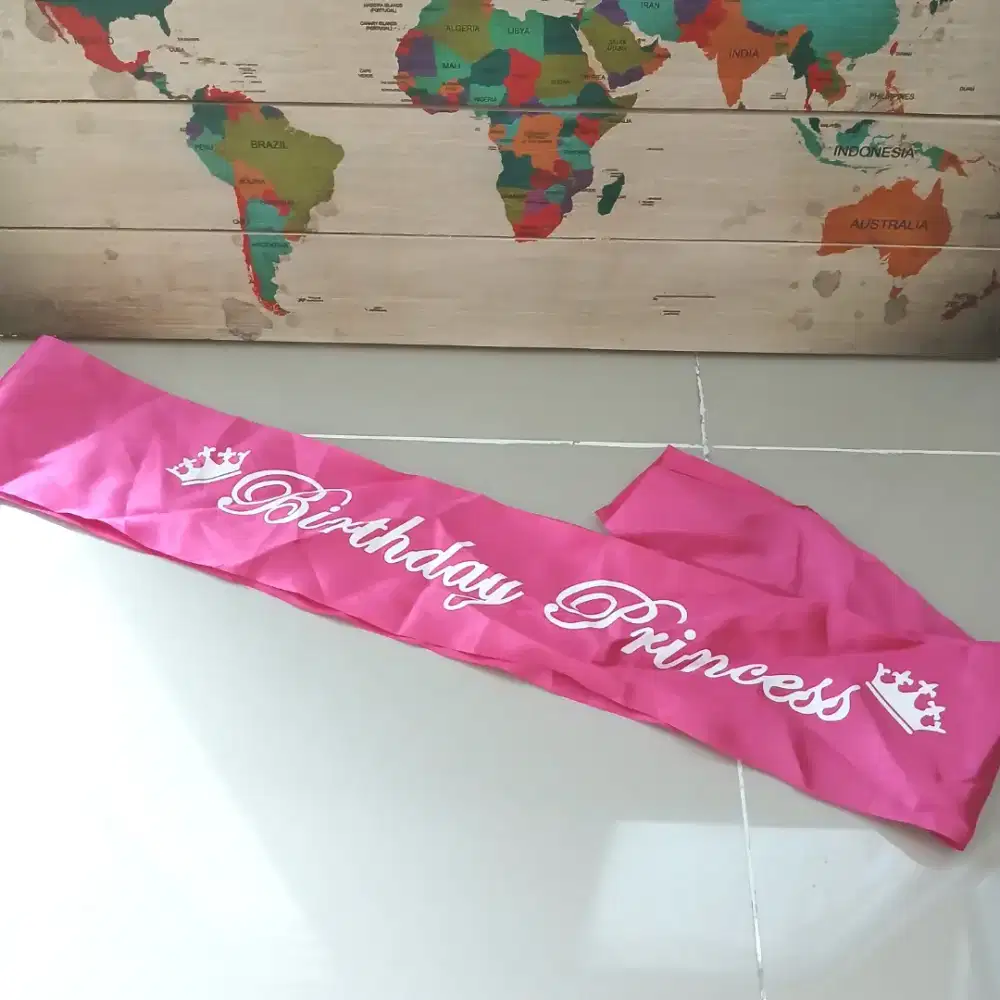 Selempang Happy Birthday Selempang baby shower Sash birthday, preloved