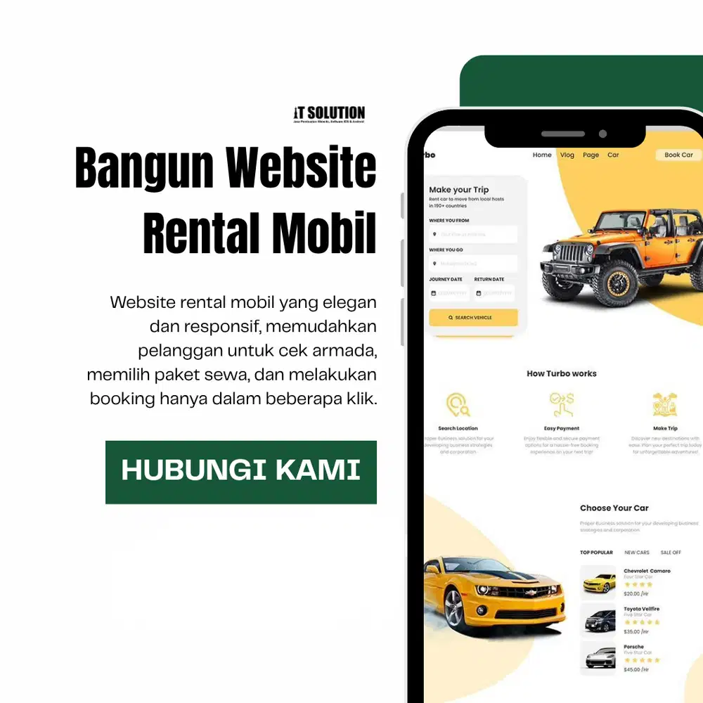 Pembuatan Website Rental Profesional dan Mobile Friendly