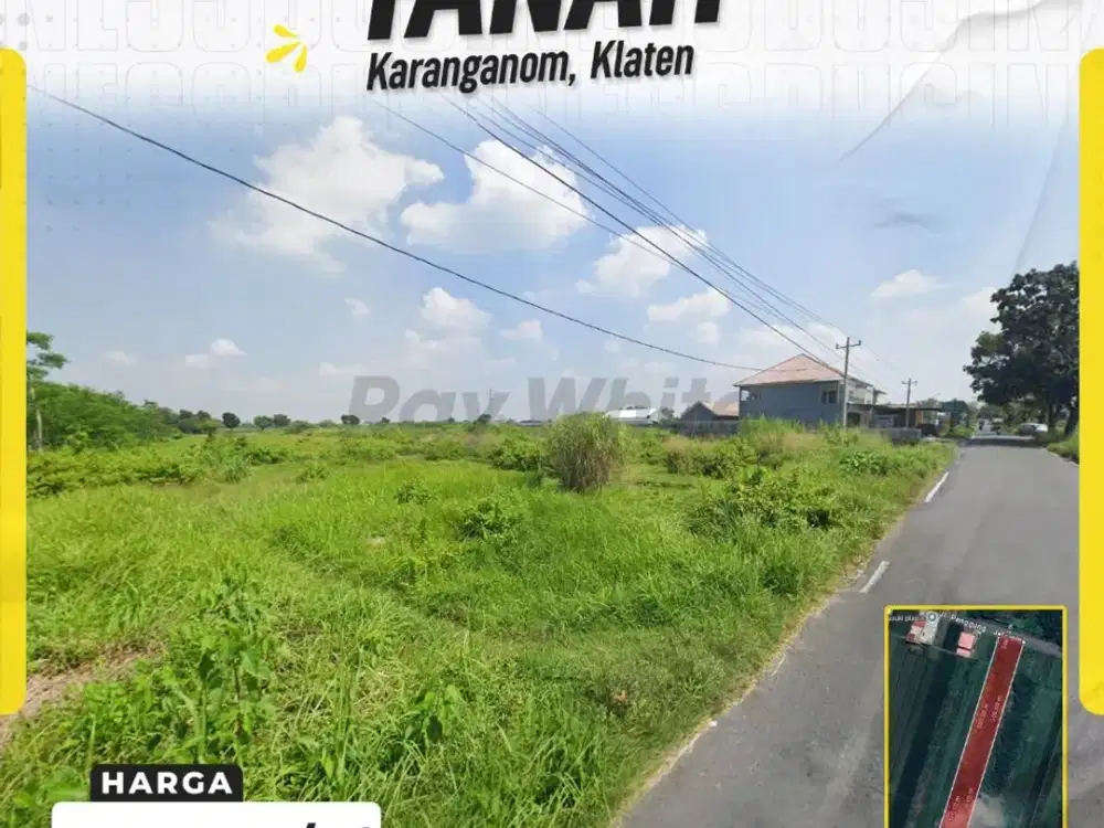 Dijual Tanah Zona Industri 7100meter Akses Kontener Di Karanganom Klaten