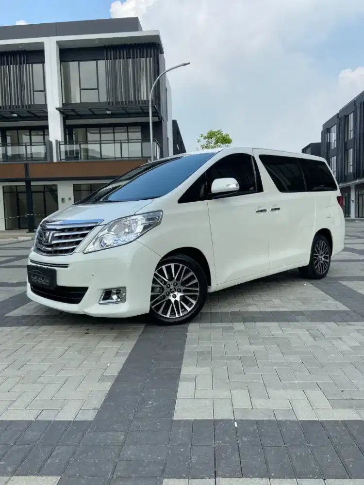 TDP 14,6 JT! Pajak Panjang! TOYOTA ALPHARD 2.4 G ATPM AT PUTIH 2013