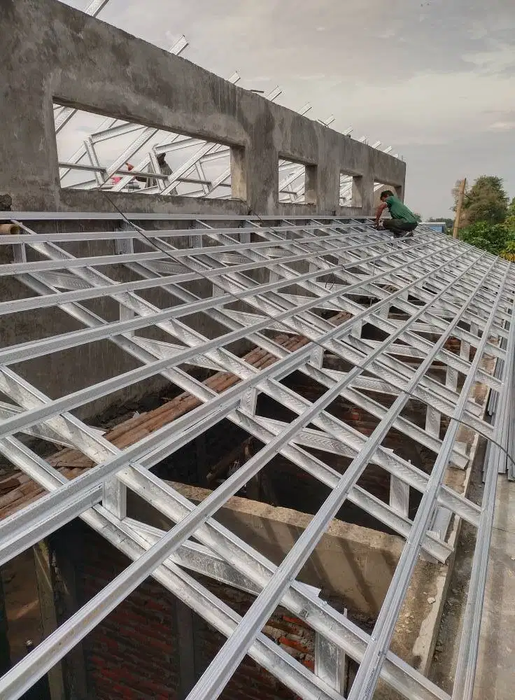 Bongkar Renovasi Atap Serahkan Baja Ringan BIMA TRUSS Pasti Beres