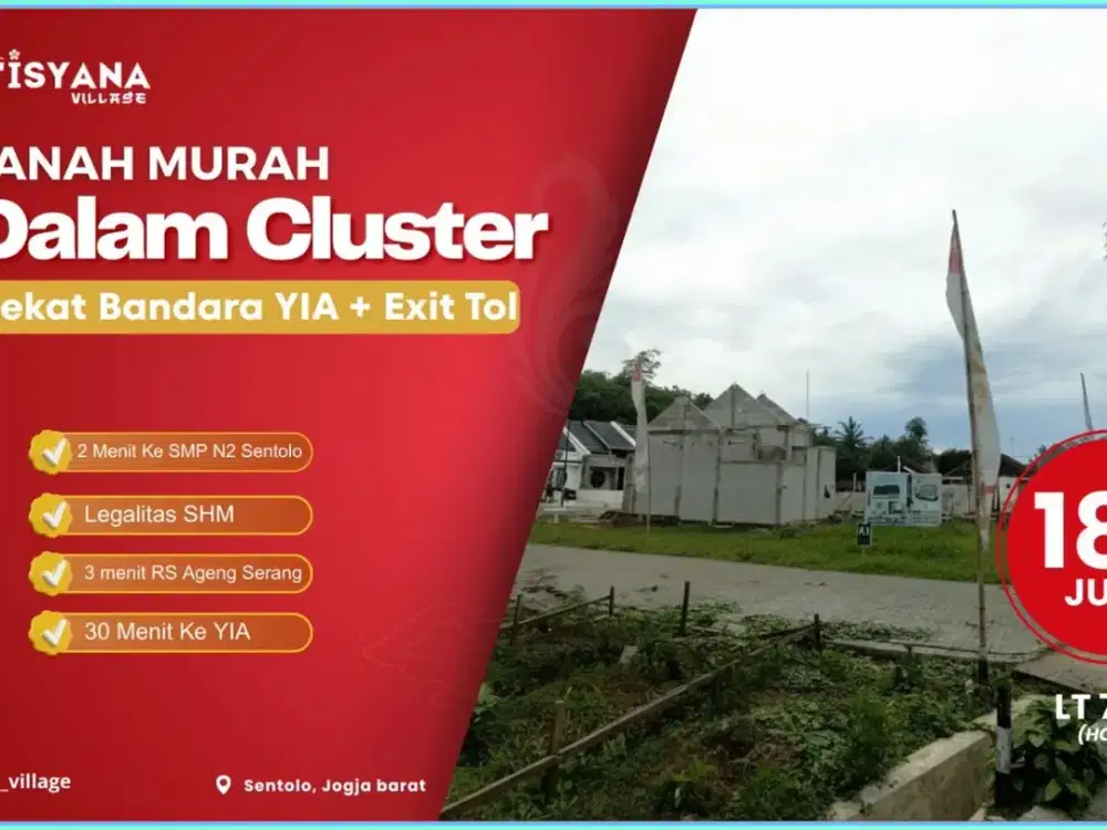 KAVELING MURAH JOGJA KULONPROGO DALAM CLUSTER 100 JUTAAN