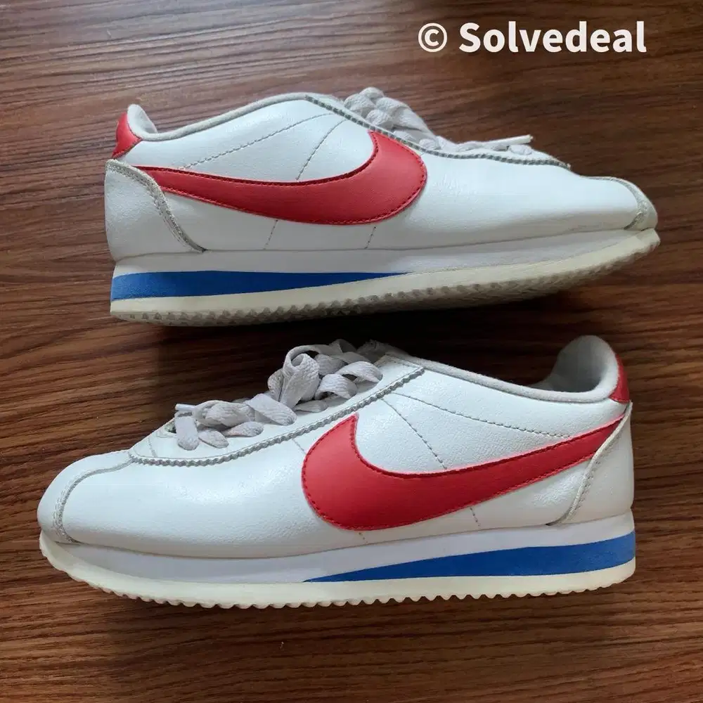 Sepatu Nike Classic Cortez Forrest Gump White Red - Original