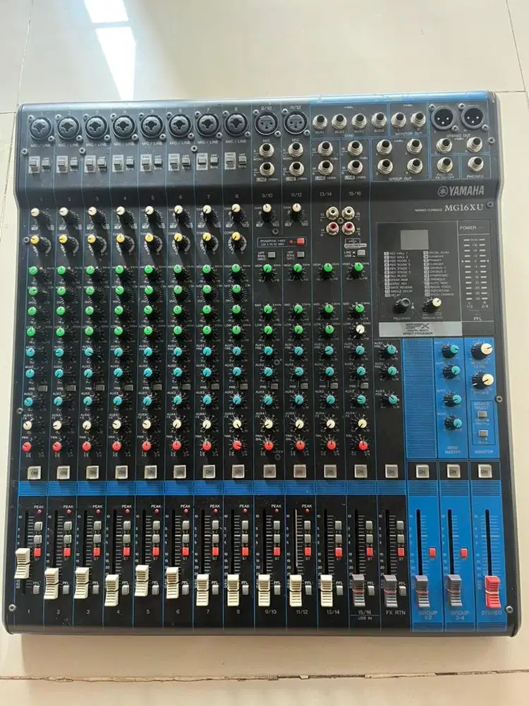 Dijual mixer Yamaha MGP16 XU murah kondisi normal istimewa