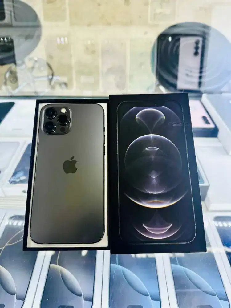 iPhone 12 Pro Max 256GB Graphite Color kode iD/A Resmi iBox