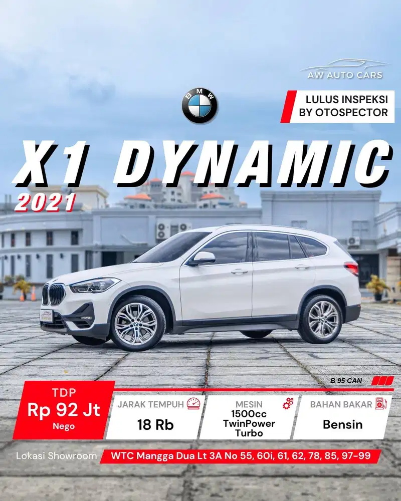 [LOW KM] BMW X1 Dynamic NIK 2021 sDrive 2022