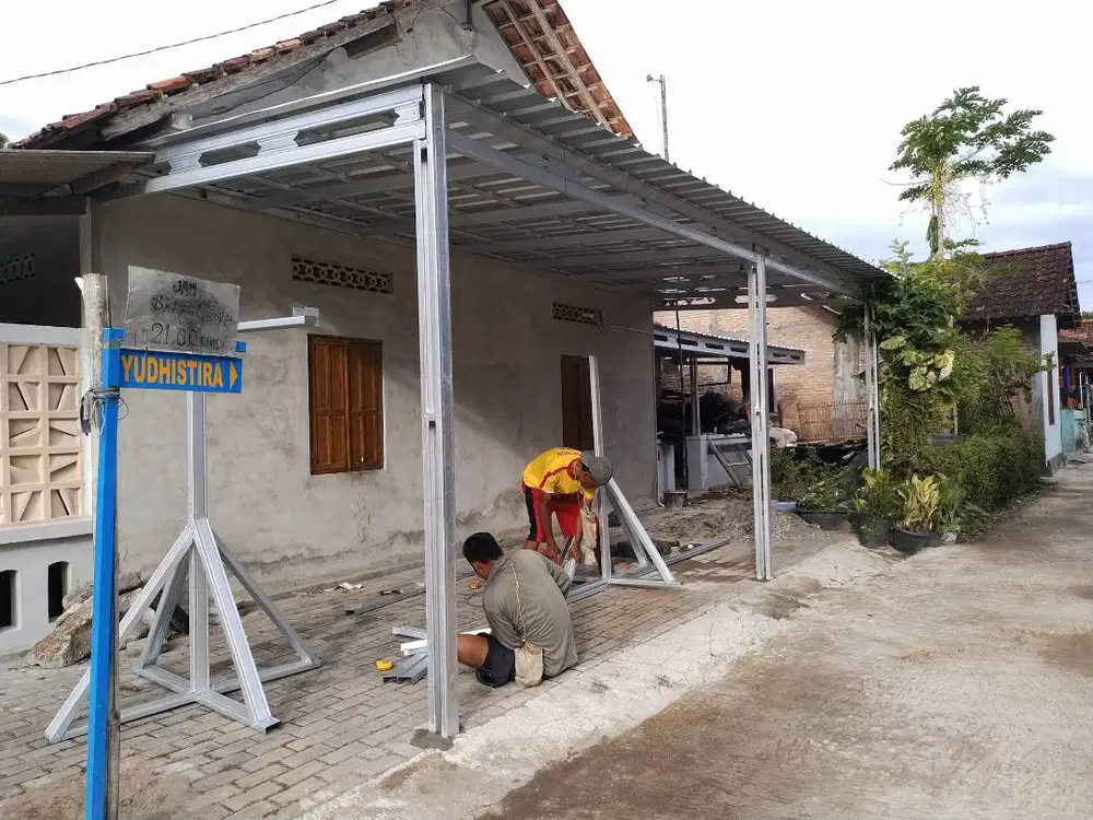 Kanopi Baja Ringan SLEMAN Ahli Segala Model, Pekerjaan Pasti RAPI