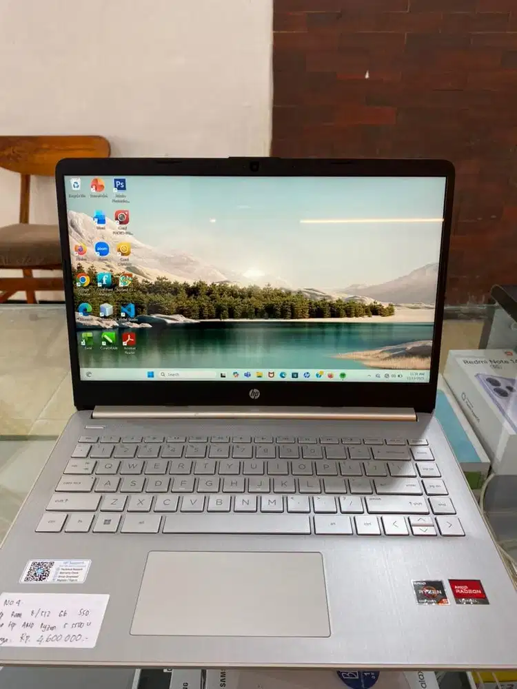 Hp amd ryzen 5 5500u ram 8/512 gb