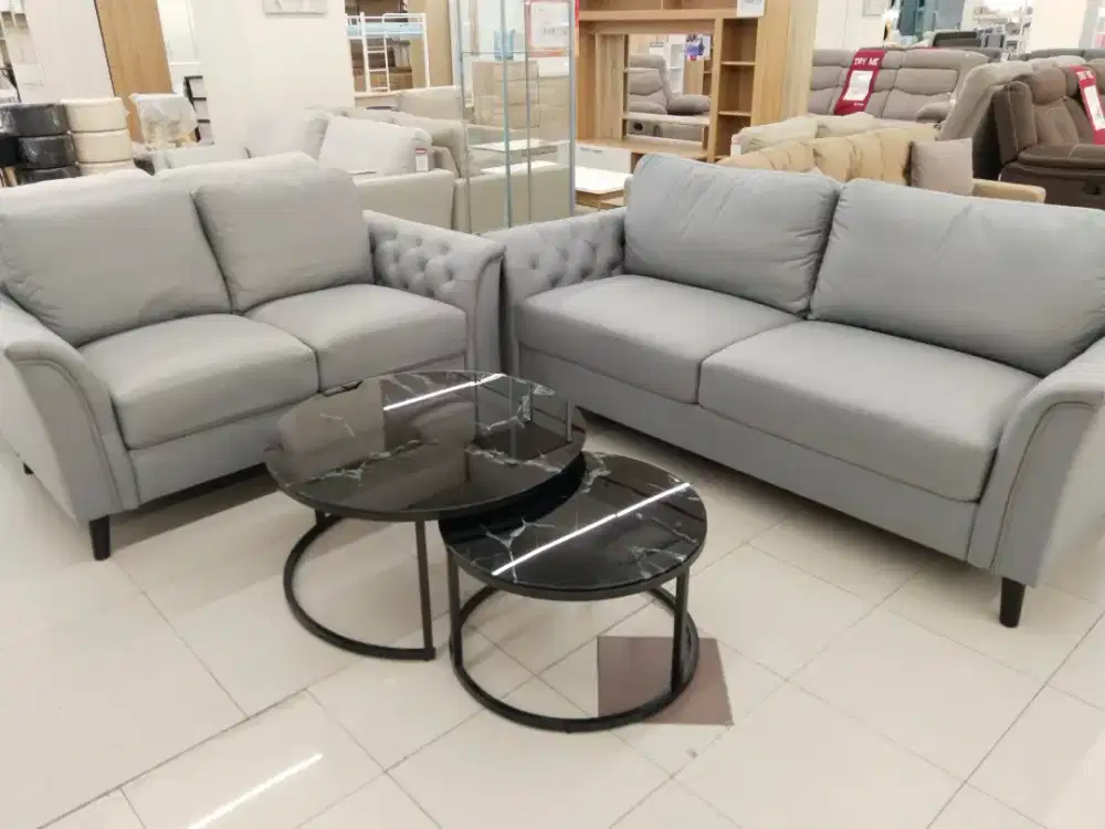 Sofa Lora grey 2 & 3 seater