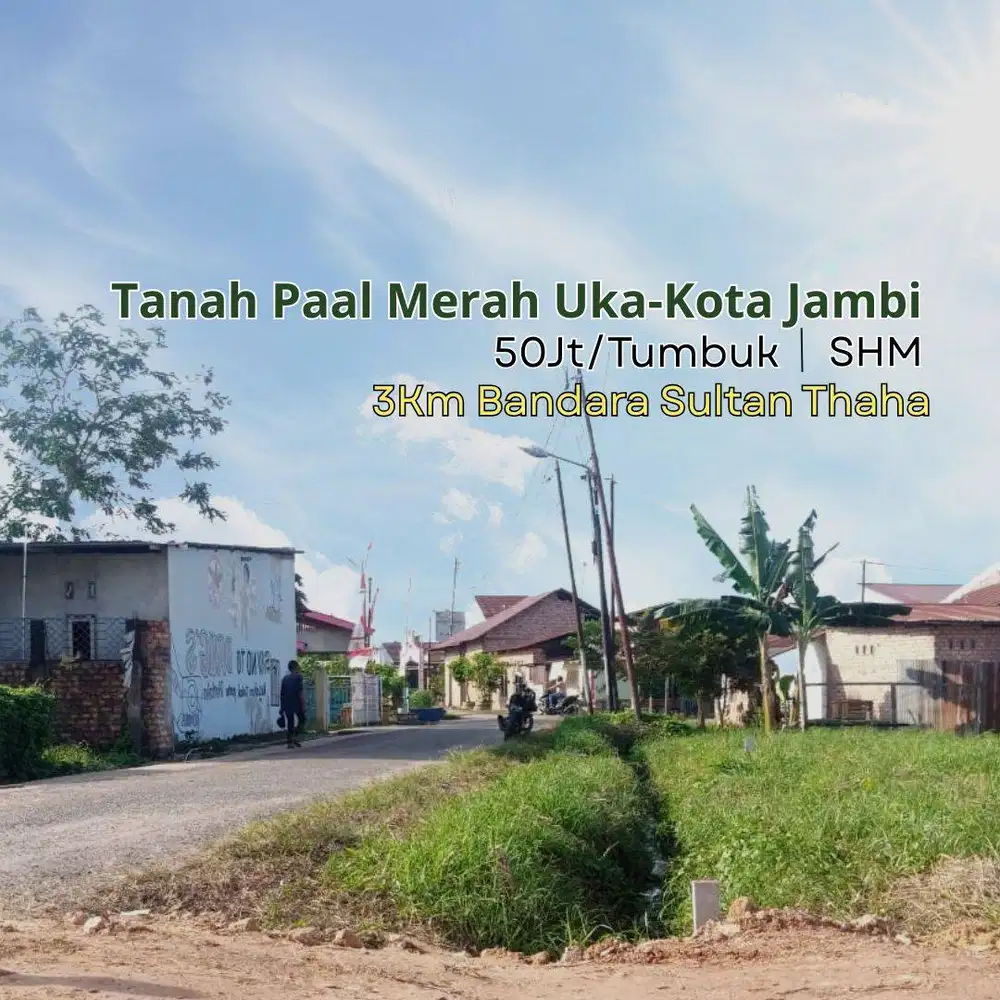 1Km UNAJA Kota Jambi, Dijual Tanah Kota Baru SHM 1.5 Tumbuk