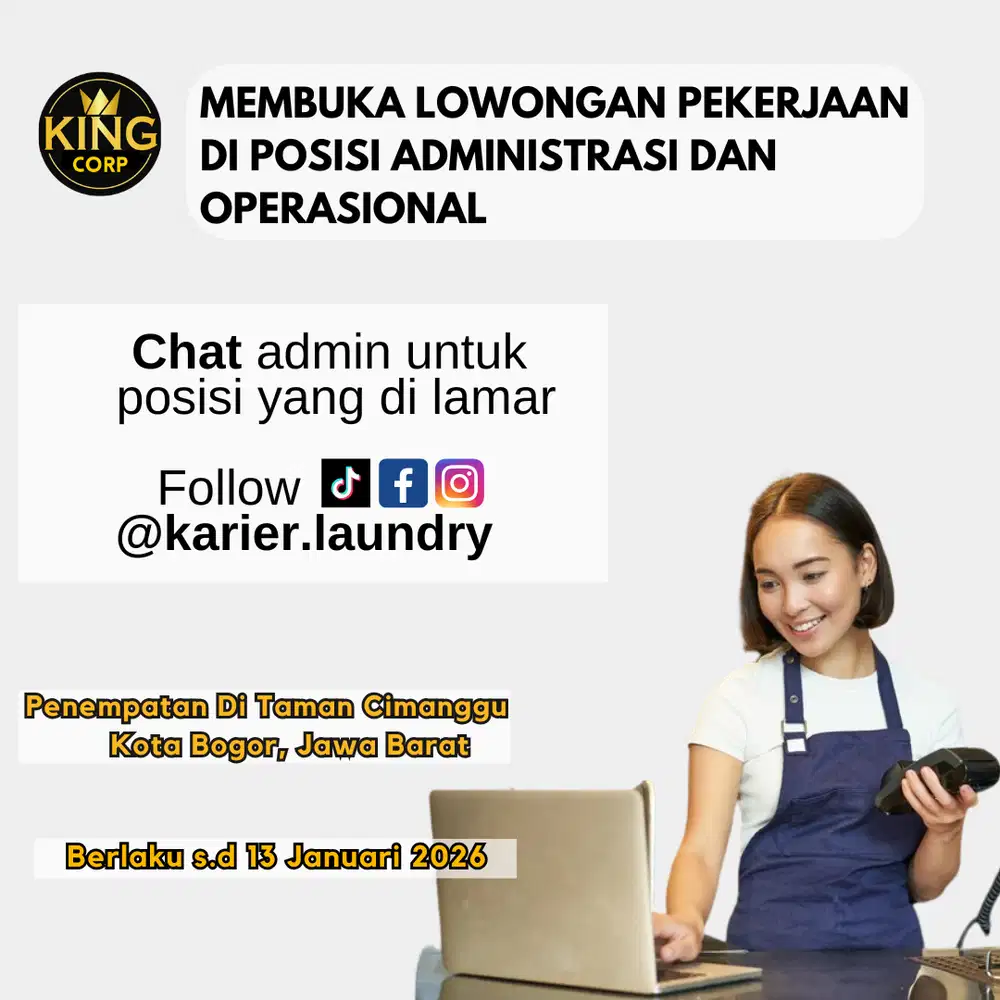 King Corp Membuka Lowongan Pekerjaan