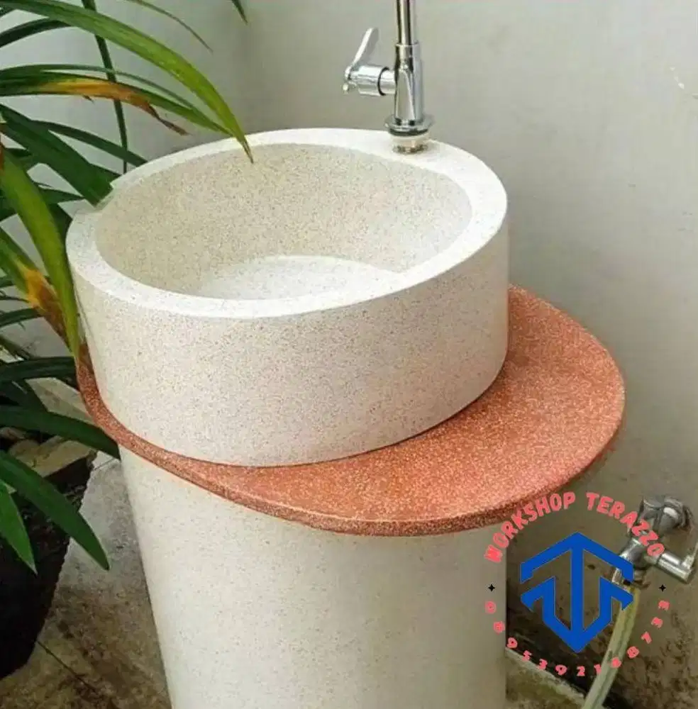Washtafel Standing Terazzo Silinder Meja