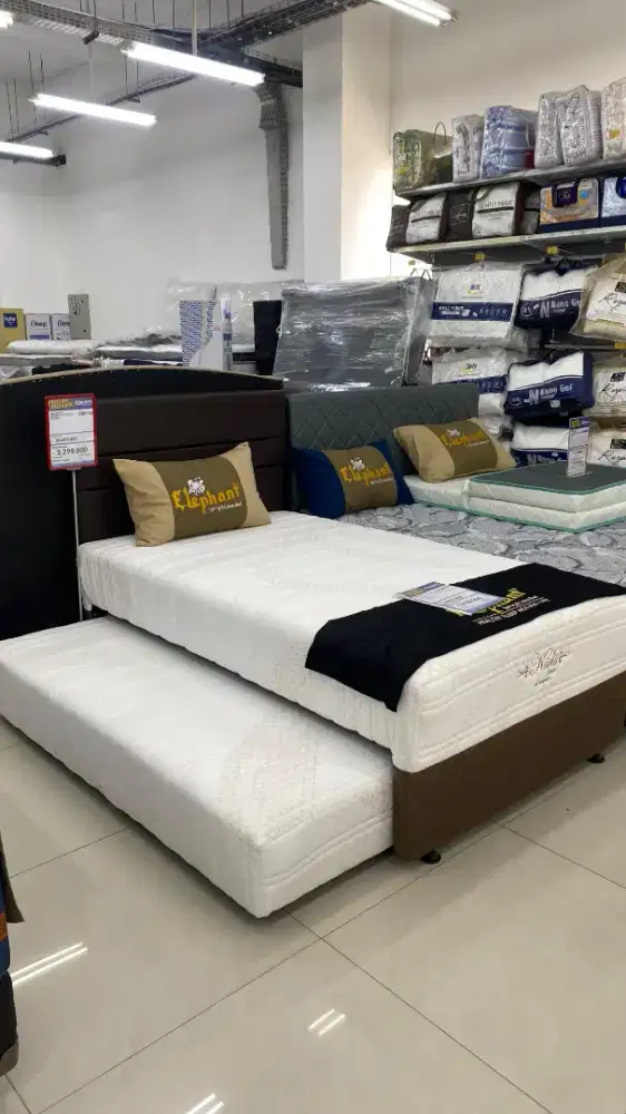 Promo cicilan 2in1 Super Single Bed Set 120x200