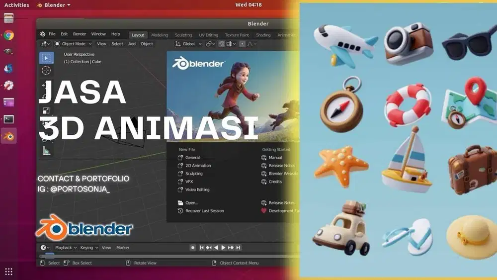 Jasa pembuat 3D Animasi