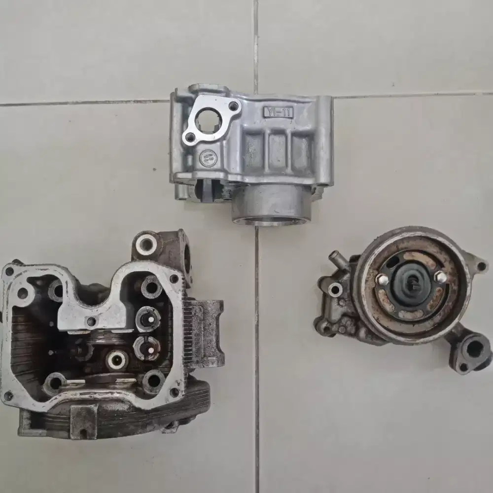 blok, water pump dan silinderhead vixion lighting