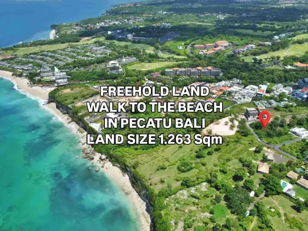 Tanah Jalan Kaki Ke Pantai di daerah Pecatu Kuta Selatan Badung Bali