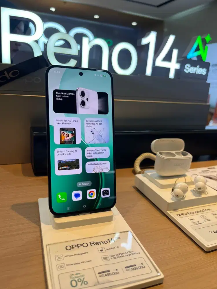 Promo cicilan Oppo Reno 14 5G free cicilan 1-2x