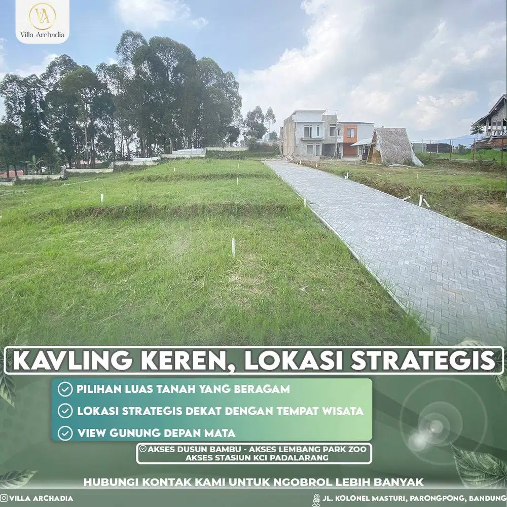 HOT LISTING! 4 Unit Terakhir Kavling SHM di Jln Kolonel Masturi.