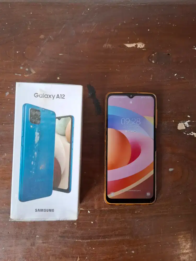 Jual Samsung A12 ram 6/128 fullset