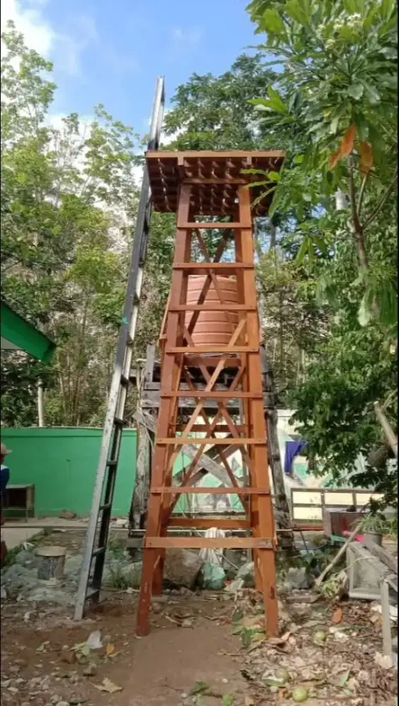 Tower tandon tinggi 4 mtr