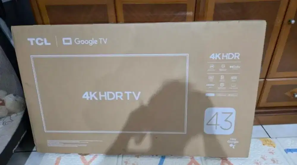 Tv tcl 43 google tv baru HDR 4k youtube netflix