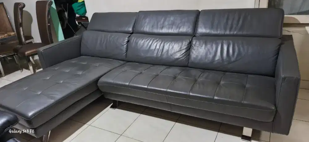 Sofa Import Hongkong Celvin Giormani GODA Full Kulit Asli Istimewa