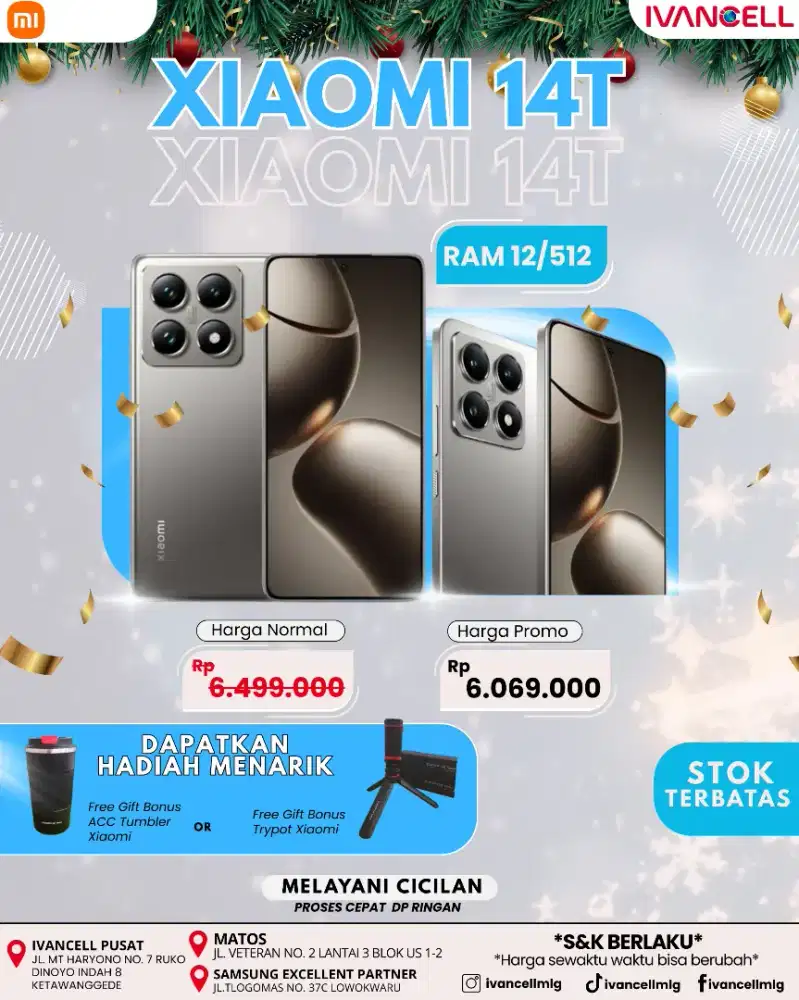 XIOMI 14 T RAM 12/512 NEW TEEMURAH FREE