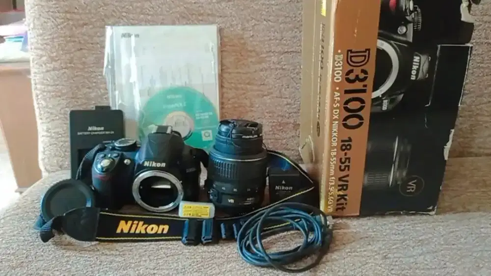 Nikon D3100 Bekas Paket Lengkap – Siap Pakai