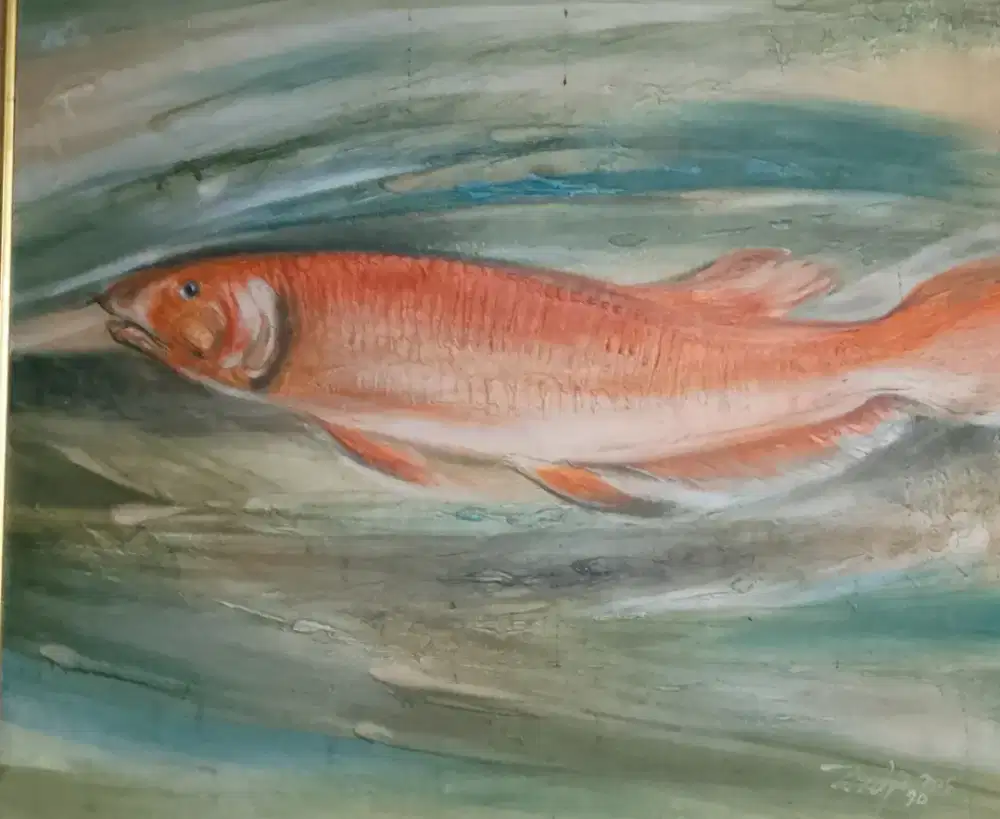 Lukisan Ikan Karya Wadji MS