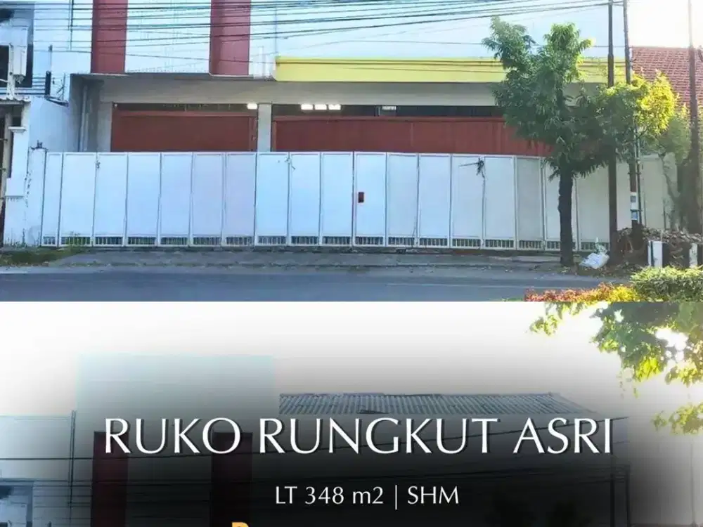 Disewakan Ruko Siap Pakai, Terawat dan Strategis di Rungkut Asri  Surabaya