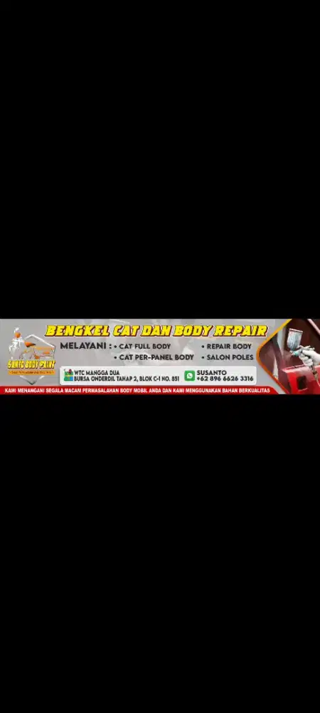 Bengkel Cat Body Mobil
