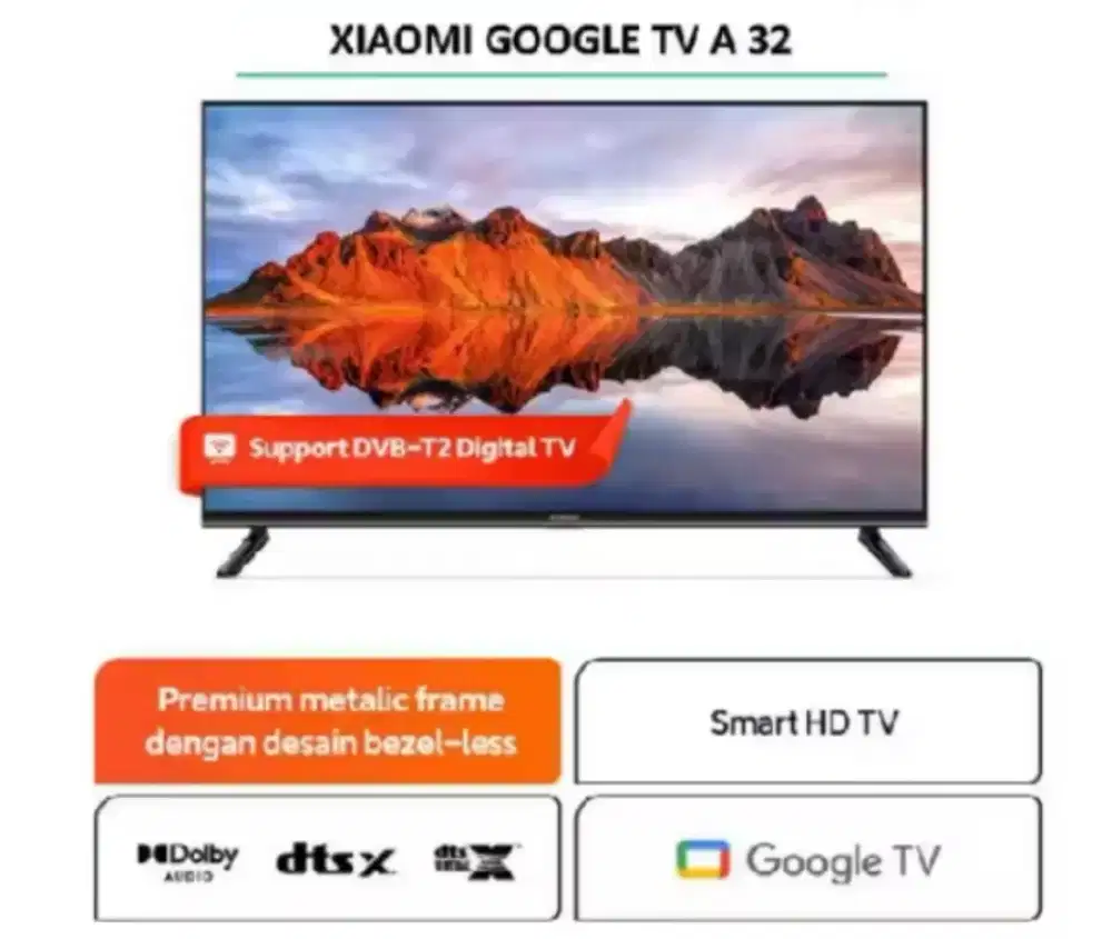 Google tv xiaomi 32 inch A2 sudah digital tv dan google tv