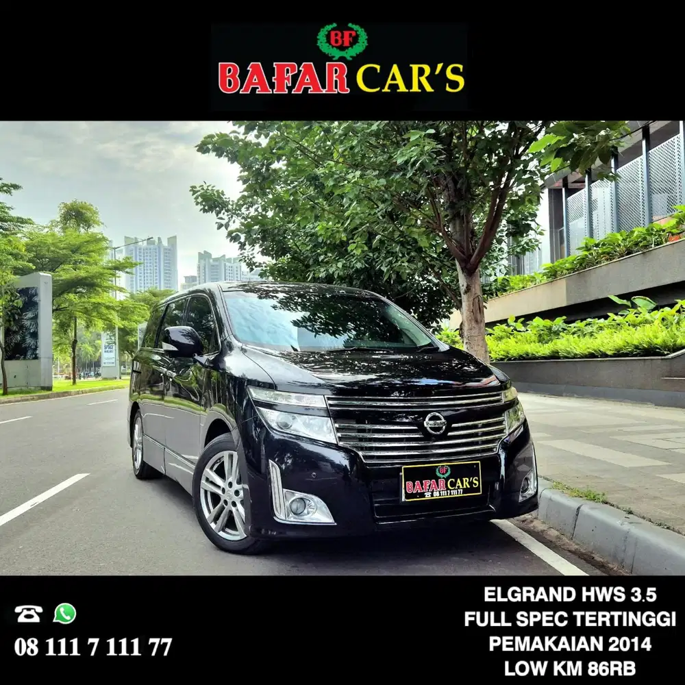 Nissan Elgrand 2014 Hws 3.5 V6 Alphard Vellfire