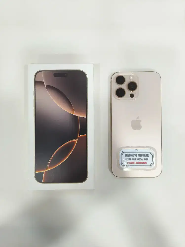 ( Second ) IPhone 16 Pro Max 512GB - Desert | IBOX | Masih Garansi