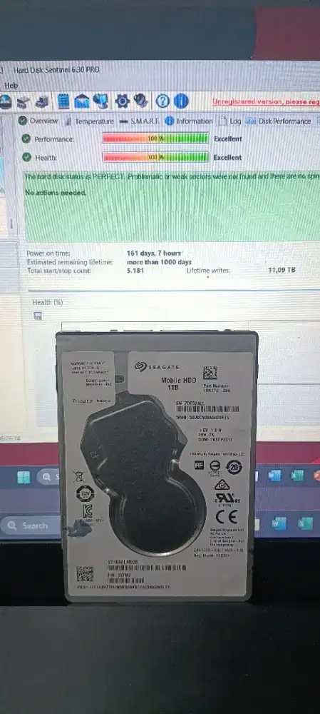 HDD 1tb dan SSD 512gb