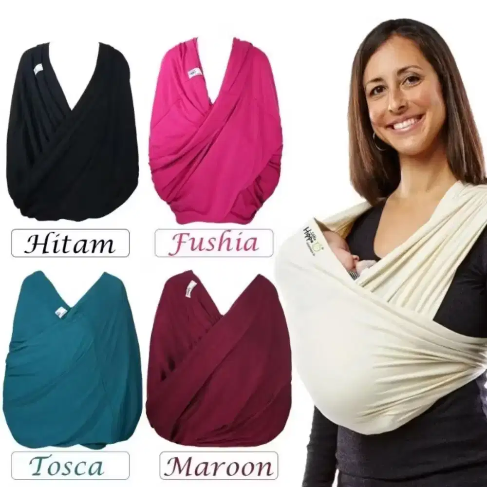 Geos gendongan bayi Kaos Little Hippo 2 in 1