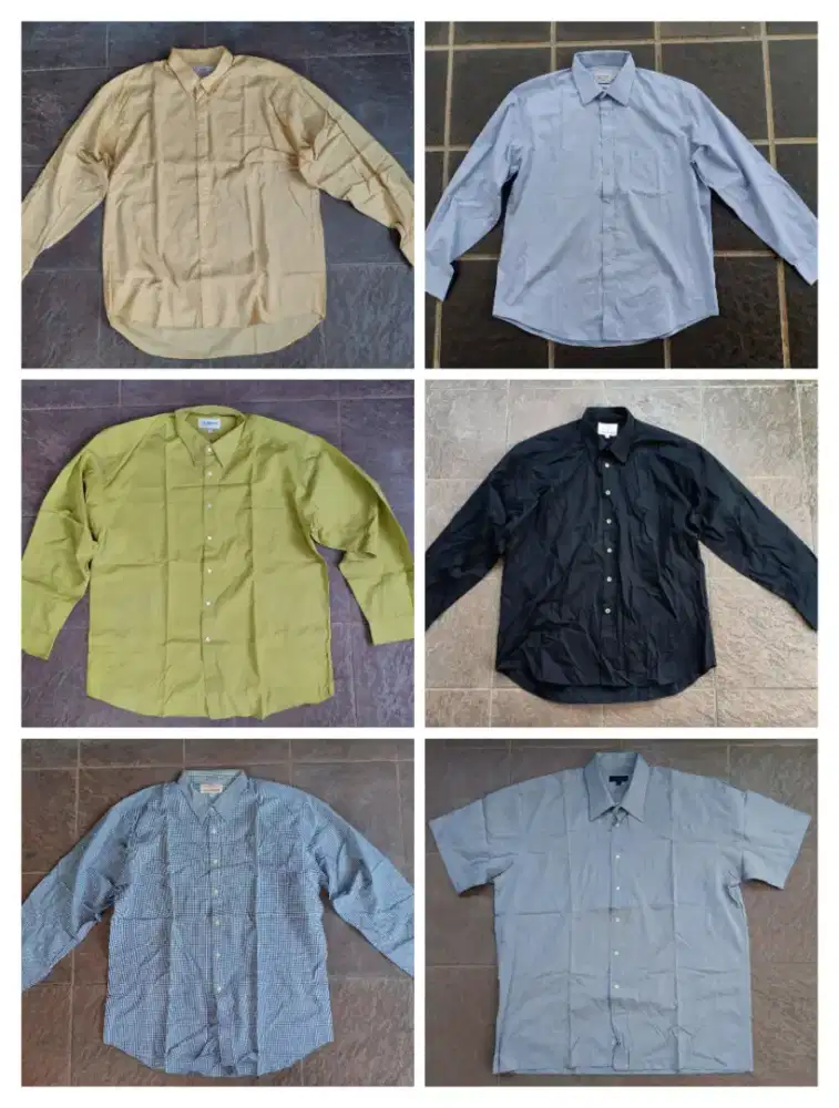 VAN HEUSEN - Kemeja Pria - Size XXL (17,5) - 7 kemeja/items