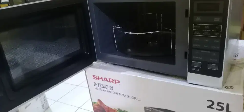 DIJUAL MURAH MICROWAVE BARU  SHARP R-728(S)-IN OVEN WITH GRILL