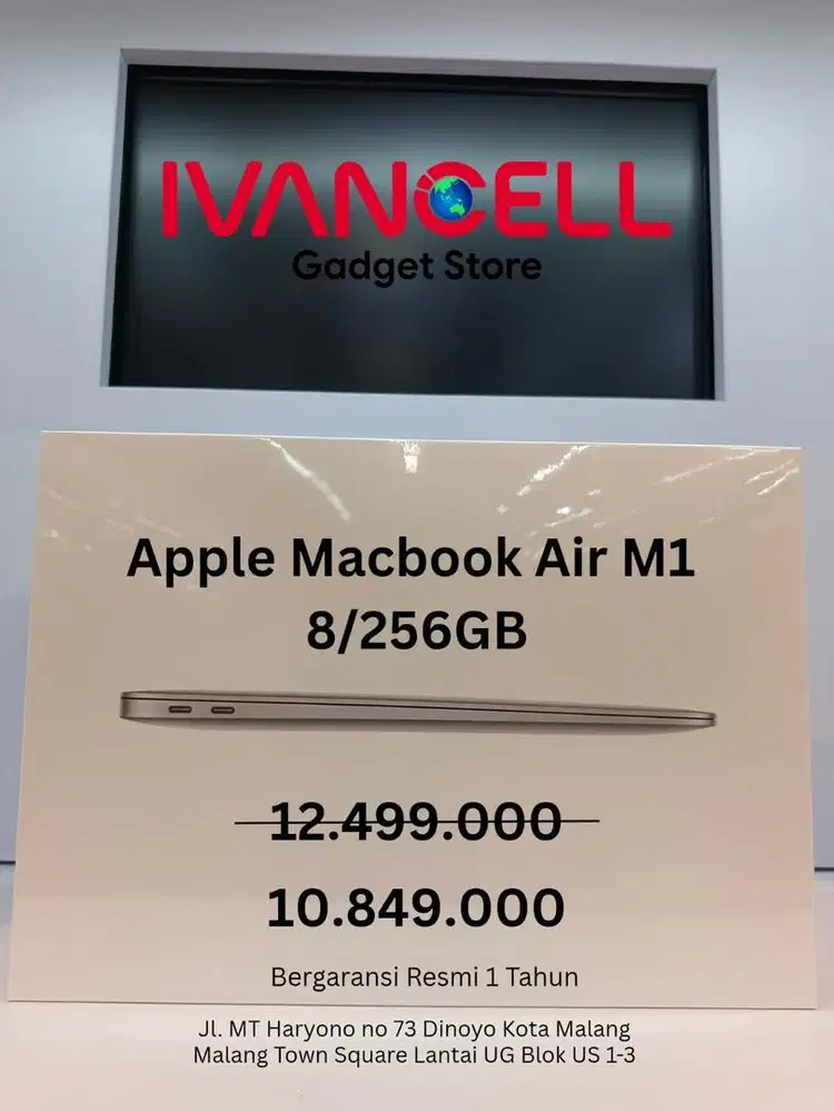 MACBOOK M1 8/256 ORIGINAL BERGARANSI RESMI